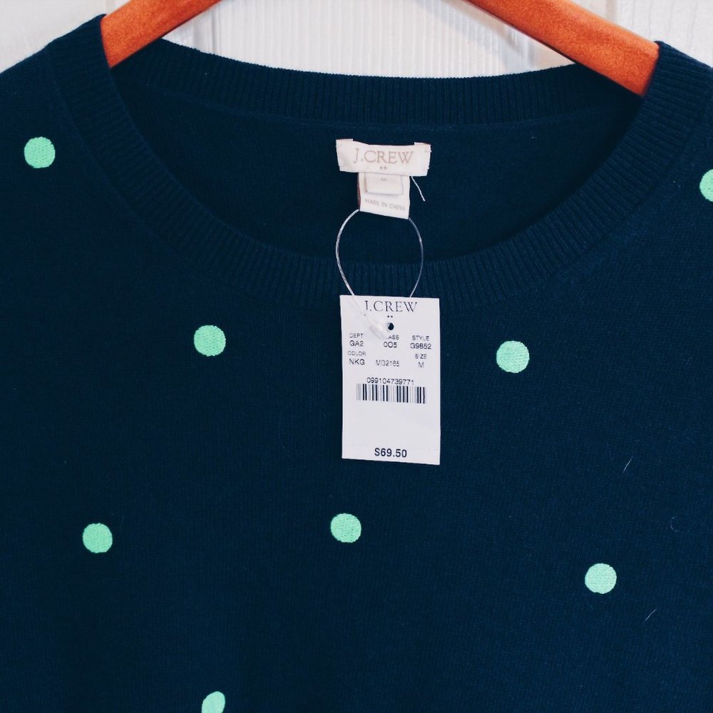 J. Crew Polka Dot Sweater